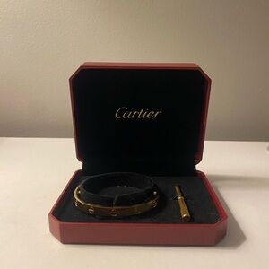 Cartier Love bracelet perfect condition with screw driver.